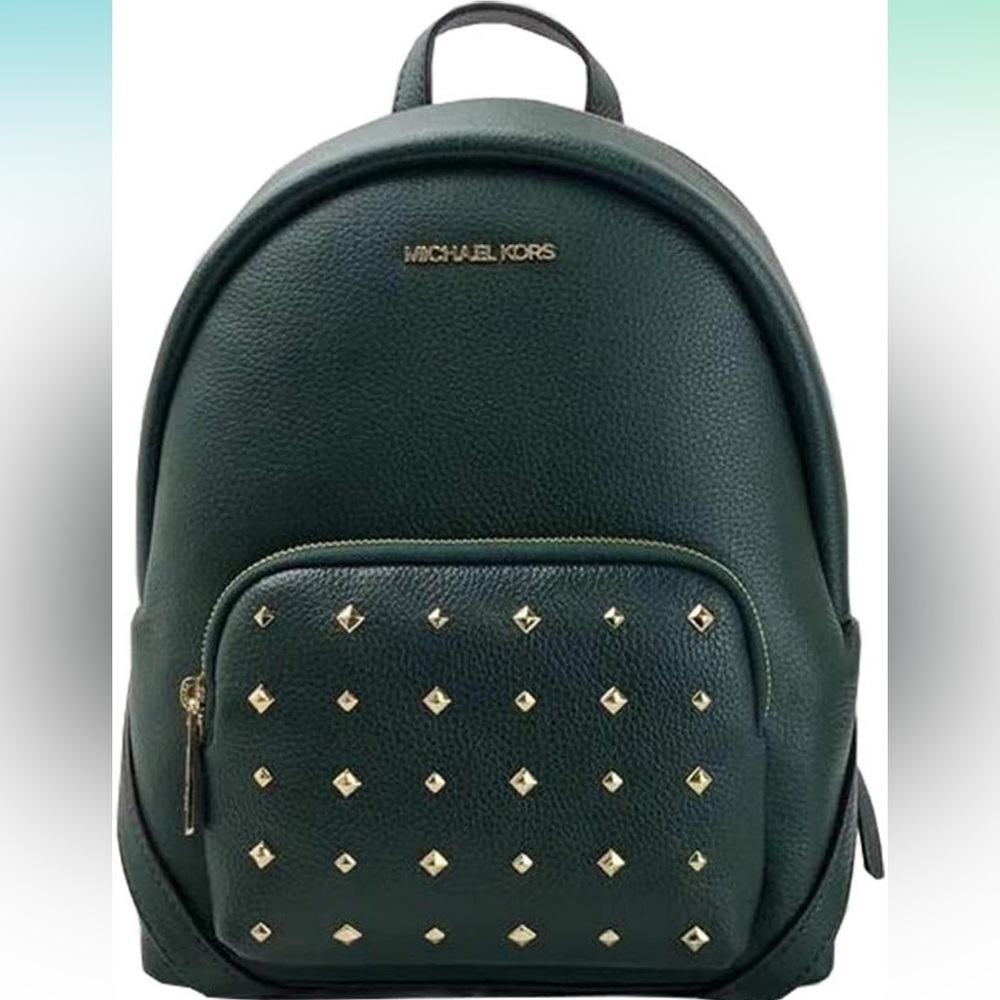 Michael Kors - Erin Medium Green Studded Backpack